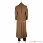 The 10th Doctor Outfit Complete Cosplay Costume With Brown Coat And Striped Suit 16