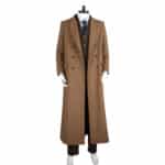 The 10th Doctor Outfit Complete Cosplay Costume With Brown Coat And Striped Suit 17