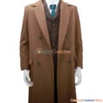 The 10th Doctor Outfit Complete Cosplay Costume With Brown Coat And Striped Suit 8